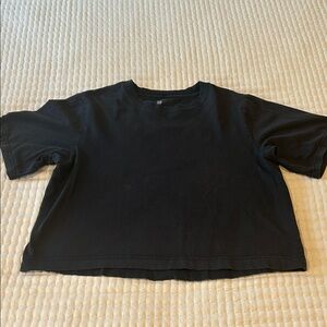 All in Motion Black Crop Top